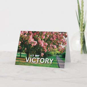 Carte Arbre en fleurs - Victoire
