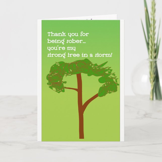 Carte Arbre fort de sobriété (Devant)