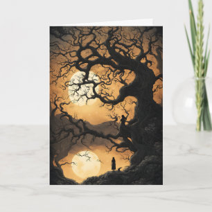 Carte Arbre Halloween