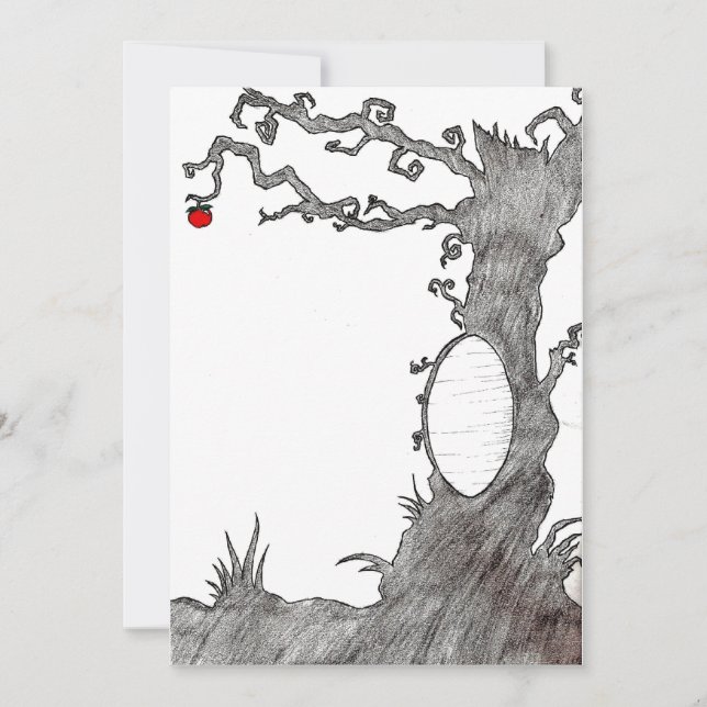 Carte Arbre magique du blanc de neige (Devant)