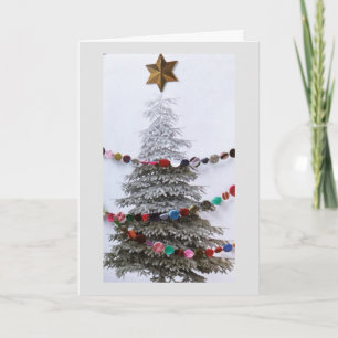 CARTE ***ARBRE MODERNE POUR LES SOUHAITS DE NOËL***