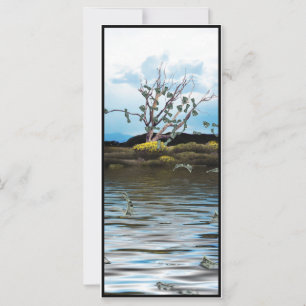 Carte Arbre monétaire en un jour venteux