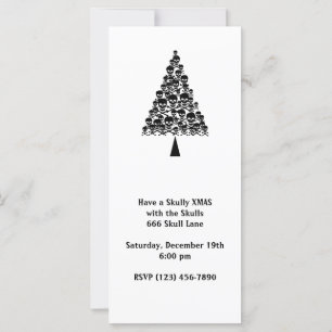 Carte Arbre Skully Xmas