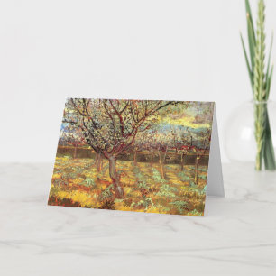 Carte Arbres abricot en fleurs par Vincent van Gogh