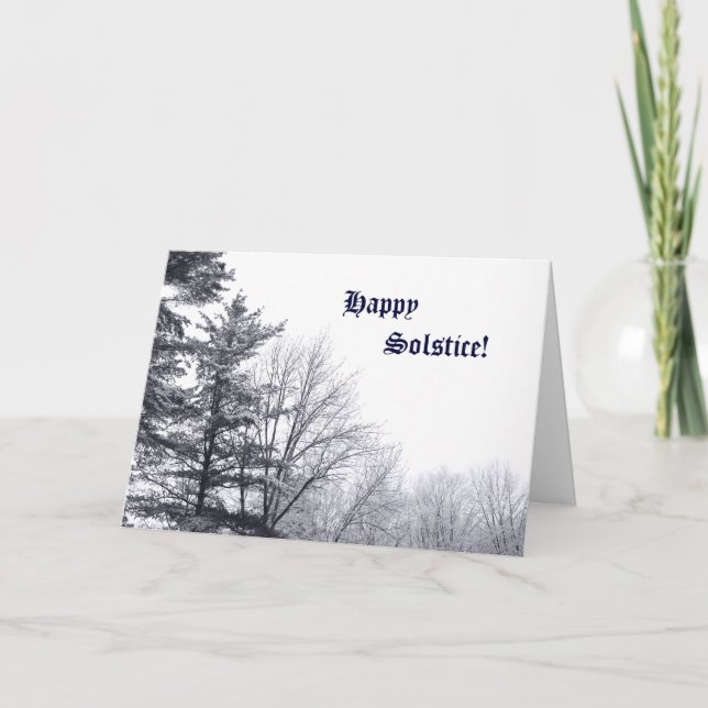 Carte Arbres couverts de neige : Horizontaux (Devant)