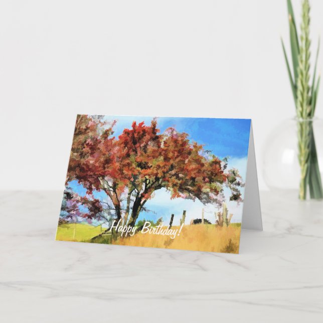 CARTE ARBRES D'AUTOMNE (Devant)