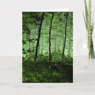 Carte Arbres de brousse : La scène de forêt d'Adirondack