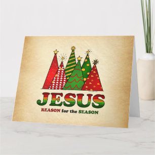 Carte Arbres de Noël de Jésus