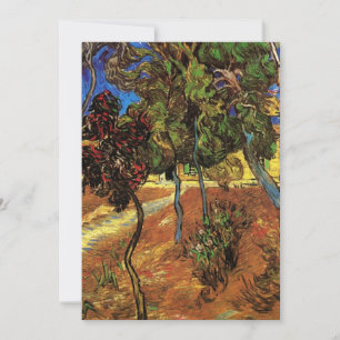 Carte Arbres de Van Gogh dans le jardin, hôpital Saint-P