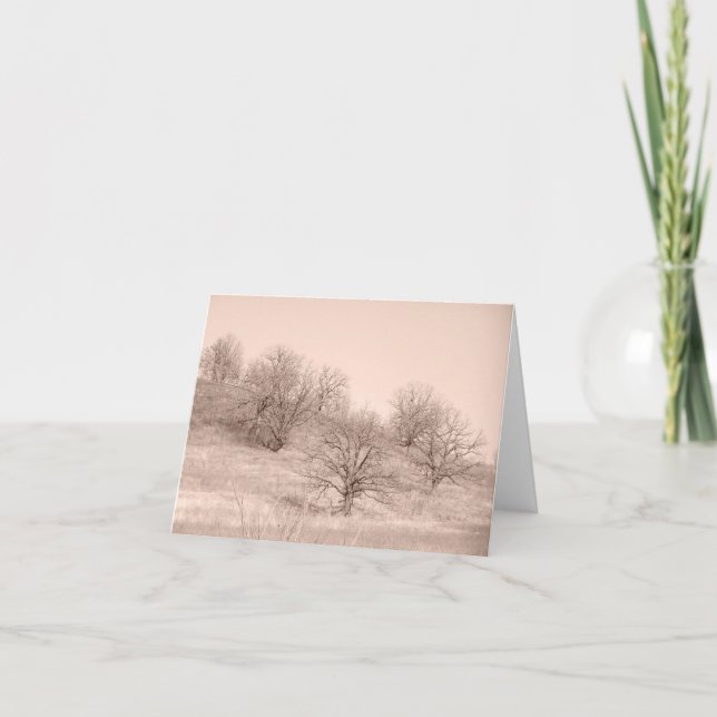 Carte Arbres d'hiver (Devant)