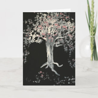 Carte Arbres en fleurs de cerisiers au Japon