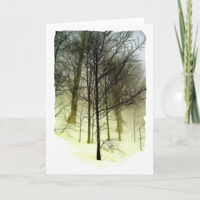 Carte Arbres enneigés (Devant)