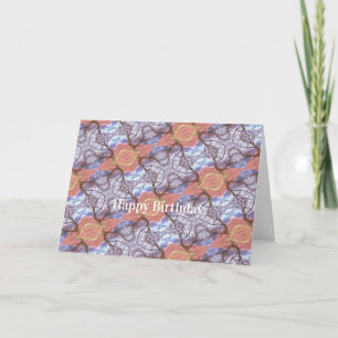 CARTE ARBRES ET CHAMPS MOTIF