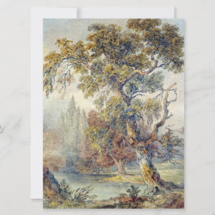 Carte Arbres et étang (par John Ruskin)