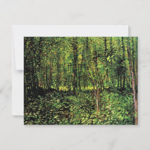 Carte Arbres et sous-bois par Vincent van Gogh