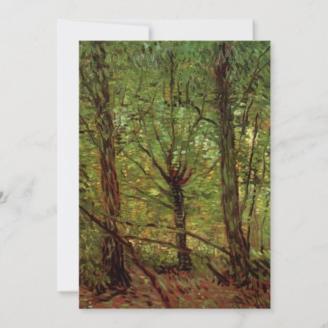 Carte Arbres et sous-bois par Vincent van Gogh (Devant)