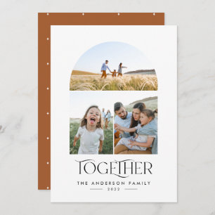 Carte Arc de rouille photo moderne 3 ensemble typographi