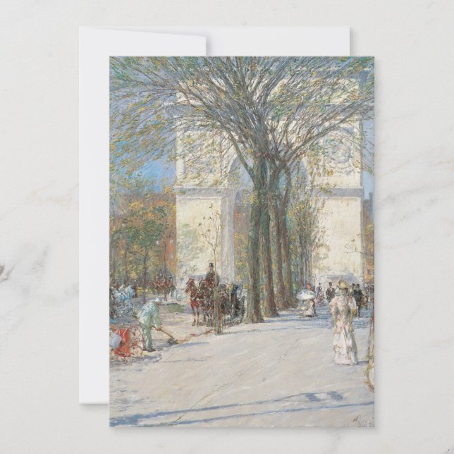 Carte Arc de Washington, Printemps par Frederick Childe  (Devant)
