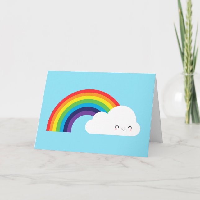 Carte Arc en ciel de Kawaii (Devant)