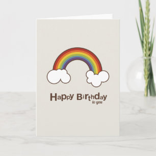 Carte Arc-en-ciel   Joyeux anniversaire pour vous