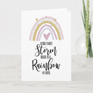 Carte Arc-en-ciel rester fort deuil fausse couche perte