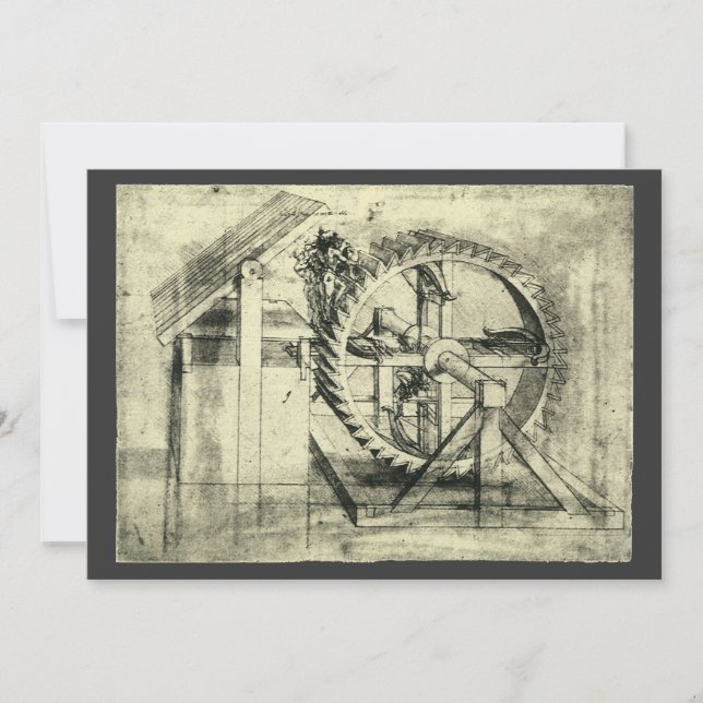 Carte Arc-en-tête propulsé de Léonard de Vinci (Devant)