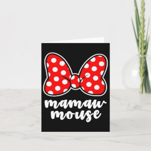 Carte Arc Mamaw Souris Famille Vacances Femme 