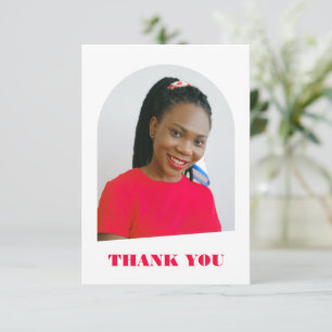 Carte Arc moderne tendance Pink Script Graduation