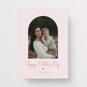 Carte Arch Photo Script Coeur Bonne fête des mères