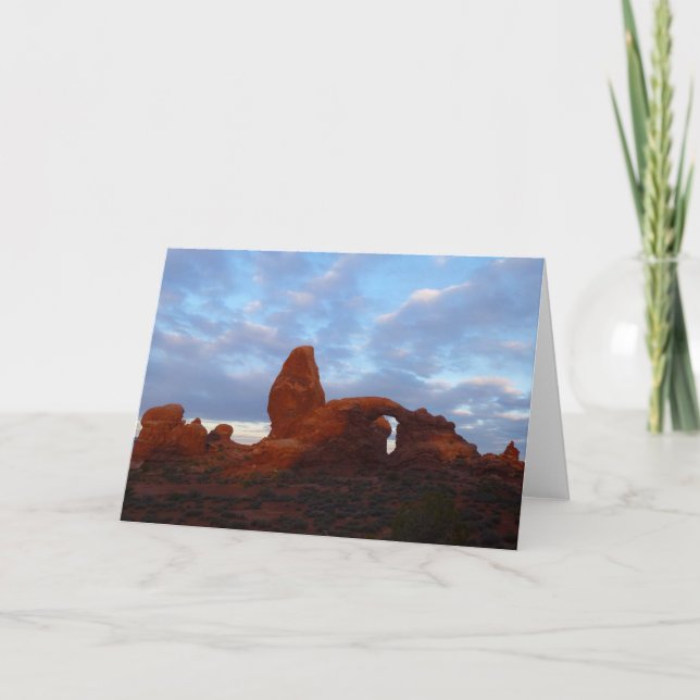 Carte Arche de la tourelle au lever du soleil dans le pa (Devant)
