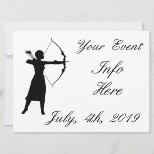 Carte Archer Femme Silhouette Thunder_Cove