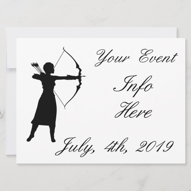 Carte Archer Femme Silhouette Thunder_Cove (Devant)