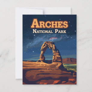 Carte Arches National Park Utah Delicate Arch Moab Card