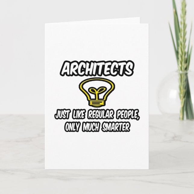 Carte Architectes... Des gens ordinaires, seulement plus (Devant)
