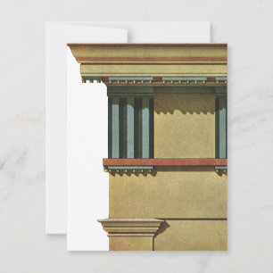 Carte Architecture Classique Ancienne, Entablement de Te