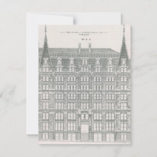 Carte Architecture Vintage, Compagnie du canal Delaware 