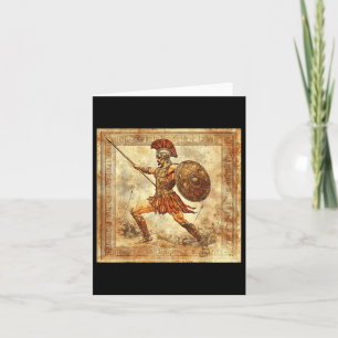 Carte Ares Grec Guerrier Dieu Ancienne Grèce Mythologie