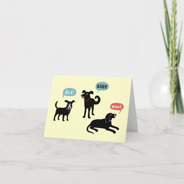 Carte Arf Bark Woof (Devant)
