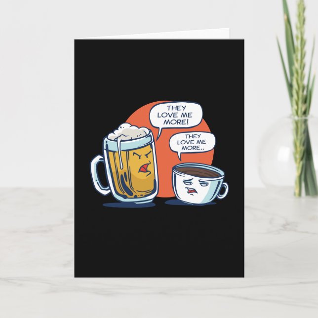 Carte Argument de bière et de café (Devant)