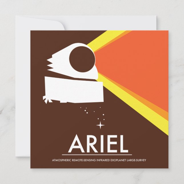 Carte ARIEL Art spatial (Devant)