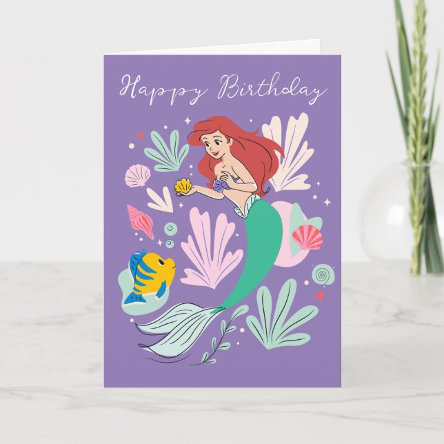 Carte Ariel & Flounder’s Undersea Shell-abration ! (Devant)