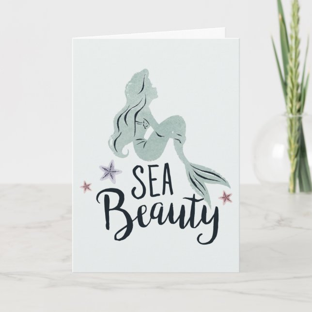 Carte Ariel Silhouette "Beauté de la mer" (Devant)