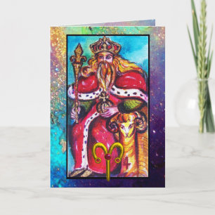 CARTE ARIES, EMPEREUR TAROT ASTROLOGIE ZODIAC ANNIVERSAI
