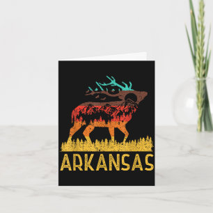 Carte Arkansas - amour de la nature vintage randonnée 70