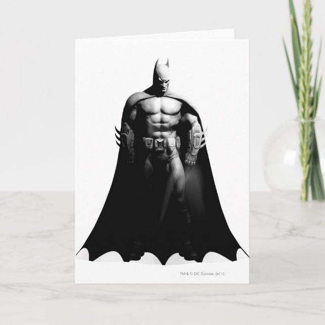 Carte  Arkham| Pose noir et blanc de Batman (Devant)