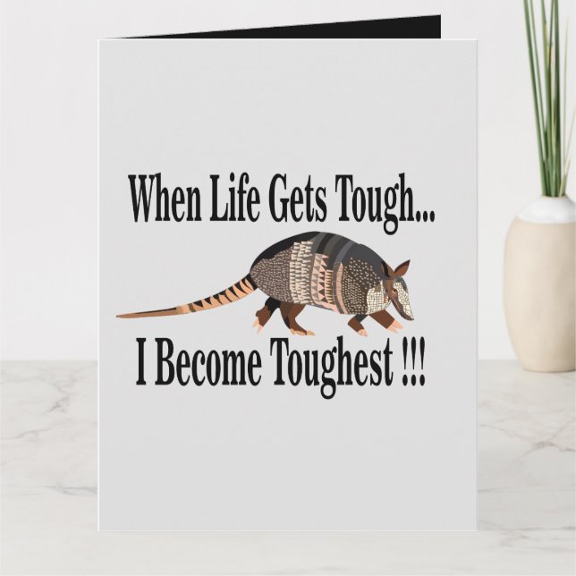 Carte Armadillo Animal Inspiration Salutation (Devant)