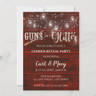 Carte Armes à feu ou Parties scintillant Genre Reveillez