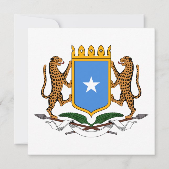Carte Armoiries de la Somalie (Devant)