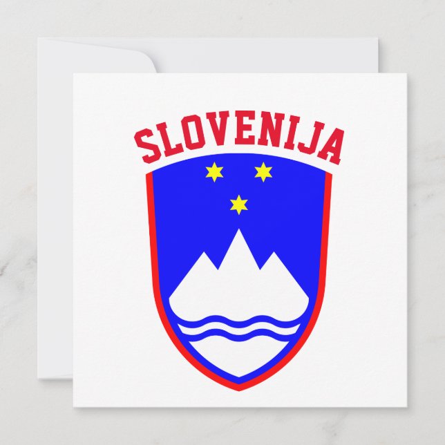 Carte Armoiries de SLOVÉNIE (Devant)