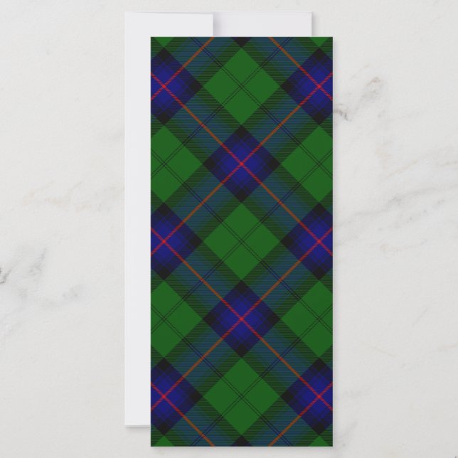 Carte Armstrong clan tartan bleu vert plaid (Devant)